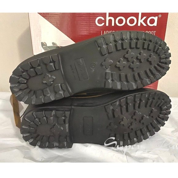 NEW Chooka Women's Chelsea Memory Foam Rain Boots BROWN - Picture 7 of 7